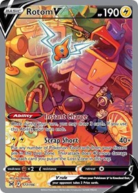SWSH Lost Origin: 177/196 - Rotom V (Alternate Full Art) (UR)