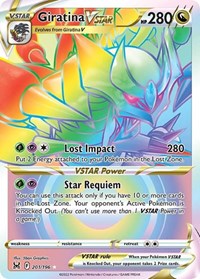 SWSH Lost Origin: 201/196 - Giratina VSTAR  (Secret) (SR)