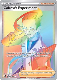 SWSH Lost Origin: 205/196 - Colresss Experiment (Secret) (SR)