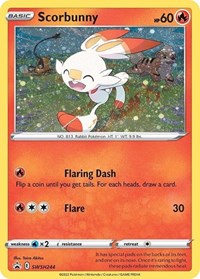 SWSH244 - Scorbunny  SWSH (Cosmos Holo)