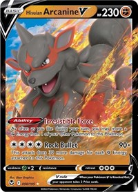 SWSH Silver Tempest: 090/195 - Hisuian Arcanine V (UR)