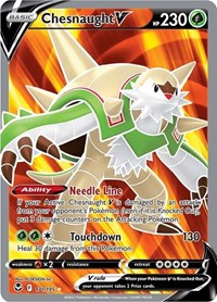 SWSH Silver Tempest: 171/195 - Chesnaught V (Full Art) (UR)