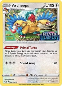 SWSH272 - Archeops  SWSH (Prerelease) STAFF