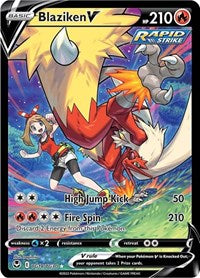 SWSH Silver Tempest Trainer Gallery: TG14/TG30 - Blaziken V (UR)