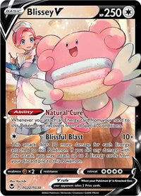 SWSH Silver Tempest Trainer Gallery: TG22/TG30 - Blissey V (UR)
