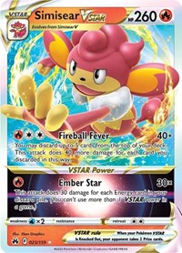 SWSH Crown Zenith: 023/159 - Simisear VSTAR (UR)