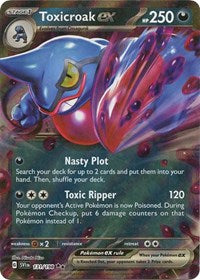 Scarlet & Violet Base Set: 131/198 - Toxicroak ex (DR)