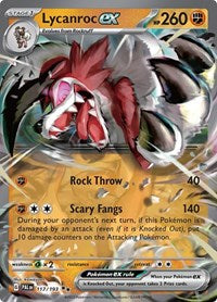 SV Paldea Evolved: 117/193 - Lycanroc ex (DR)