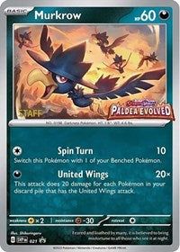 SVP 021 - Murkrow   (Prerelease) Staff