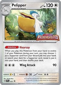 SVP 022 - Pelipper   (Prerelease) Staff