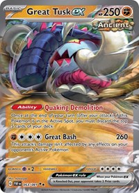 SV Paldean Fates: 053/091 - Great Tusk ex (DR)