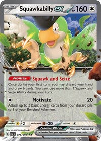 SV Paldean Fates: 075/091 - Squawkabilly ex (DR)