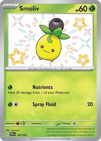 SV Paldean Fates: 102/091 - Smoliv (SYR)