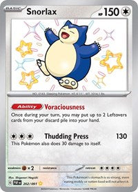 SV Paldean Fates: 202/091 - Snorlax (SYR)