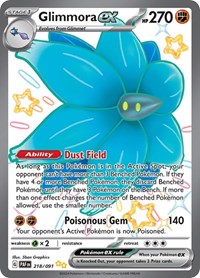 SV Paldean Fates: 218/091 - Glimmora ex (SUR)