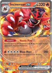 SV Temporal Forces: 034/162 - Incineroar ex (DR)