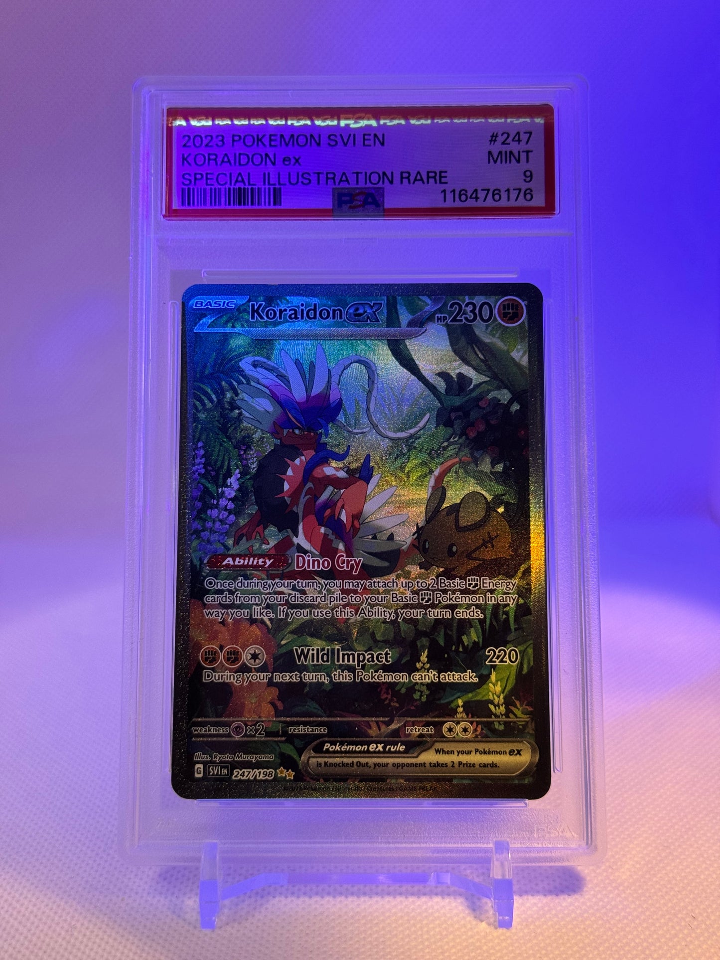 Scarlet & Violet Base Set: 247/198 - Koraidon ex (SIR) PSA 9