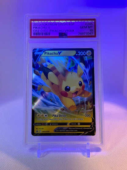 SWSH285 - Pikachu V  PSA 10
