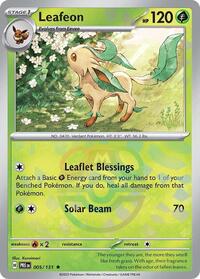 SV Prismatic Evolutions: 005/131 - Leafeon (Master Ball Pattern)