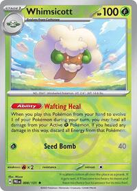 SV Prismatic Evolutions: 008/131 - Whimsicott (Master Ball Pattern)