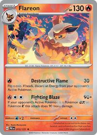 SV Prismatic Evolutions: 013/131 - Flareon (Master Ball Pattern)