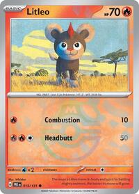 SV Prismatic Evolutions: 015/131 - Litleo (Master Ball Pattern)