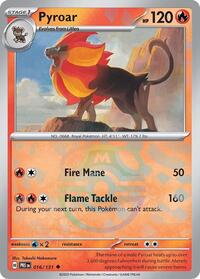 SV Prismatic Evolutions: 016/131 - Pyroar (Master Ball Pattern)
