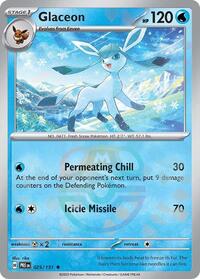 SV Prismatic Evolutions: 025/131 - Glaceon (Master Ball Pattern)