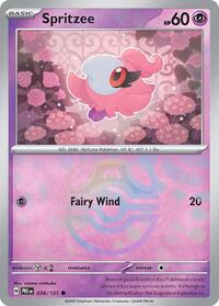SV Prismatic Evolutions: 038/131 - Spritzee (Master Ball Pattern)