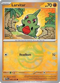 SV Prismatic Evolutions: 047/131 - Larvitar (Master Ball Pattern)