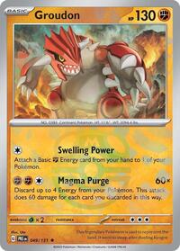 SV Prismatic Evolutions: 049/131 - Groudon (Master Ball Pattern)