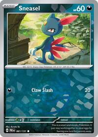 SV Prismatic Evolutions: 061/131 - Sneasel (Master Ball Pattern)