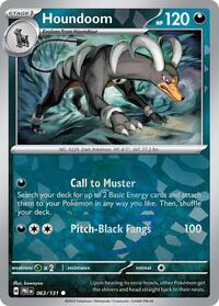 SV Prismatic Evolutions: 063/131 - Houndoom (Master Ball Pattern)