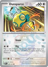 SV Prismatic Evolutions: 079/131 - Dunsparce (Master Ball Pattern)
