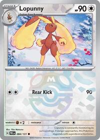 SV Prismatic Evolutions: 084/131 - Lopunny (Master Ball Pattern)