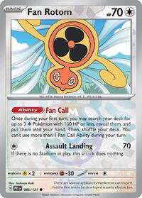 SV Prismatic Evolutions: 085/131 - Fan Rotom (Master Ball Pattern)