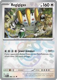 SV Prismatic Evolutions: 086/131 - Regigigas (Master Ball Pattern)