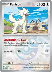SV Prismatic Evolutions: 088/131 - Furfrou (Master Ball Pattern)