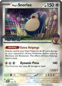 SVP 184 - Hops Snorlax   (Prerelease) Staff