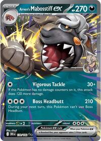 SV Destined Rivals: 139/182 - Arven's Mabosstiff ex (DR)