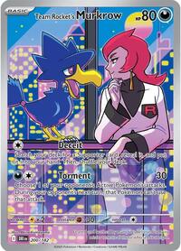 SV Destined Rivals: 200/182 - Team Rocket's Murkrow (IR)