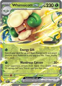 SV White Flare: 005/086 - Whimsicott ex (DR)