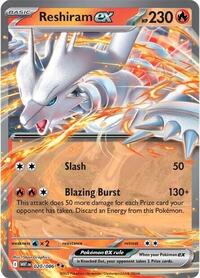 SV White Flare: 020/086 - Reshiram ex (DR)