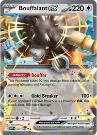 SV White Flare: 077/086 - Bouffalant ex (DR)