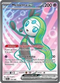 SV Black Bolt: 159/086 - Meloetta ex (SR)