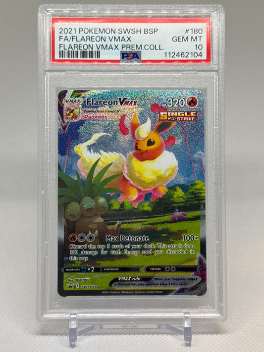 SWSH180 - Flareon VMAX PSA 10