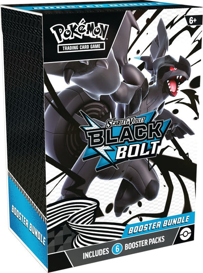 Scarlet & Violet Booster Bundle Duo: Black Bolt + White Flare (2x Bundles, 6 Packs/Bundle)
