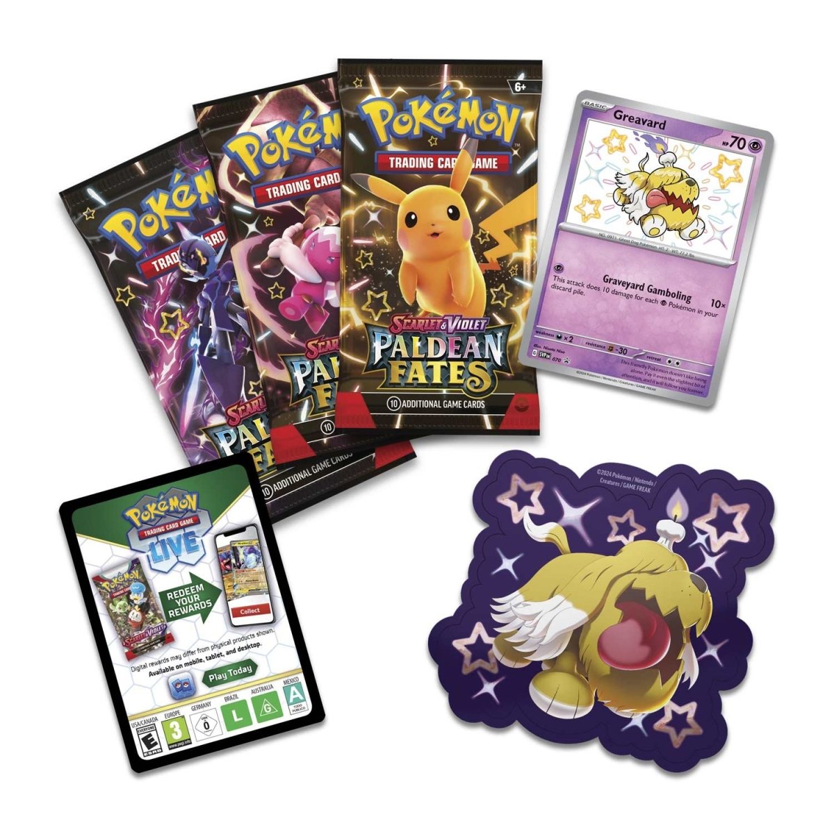 Scarlet & Violet-Paldean Fates Tech Sticker Collection [Set of 3]