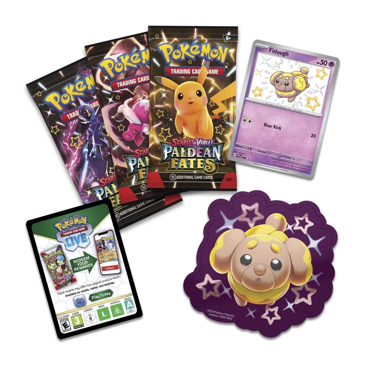 Scarlet & Violet-Paldean Fates Tech Sticker Collection [Set of 3]