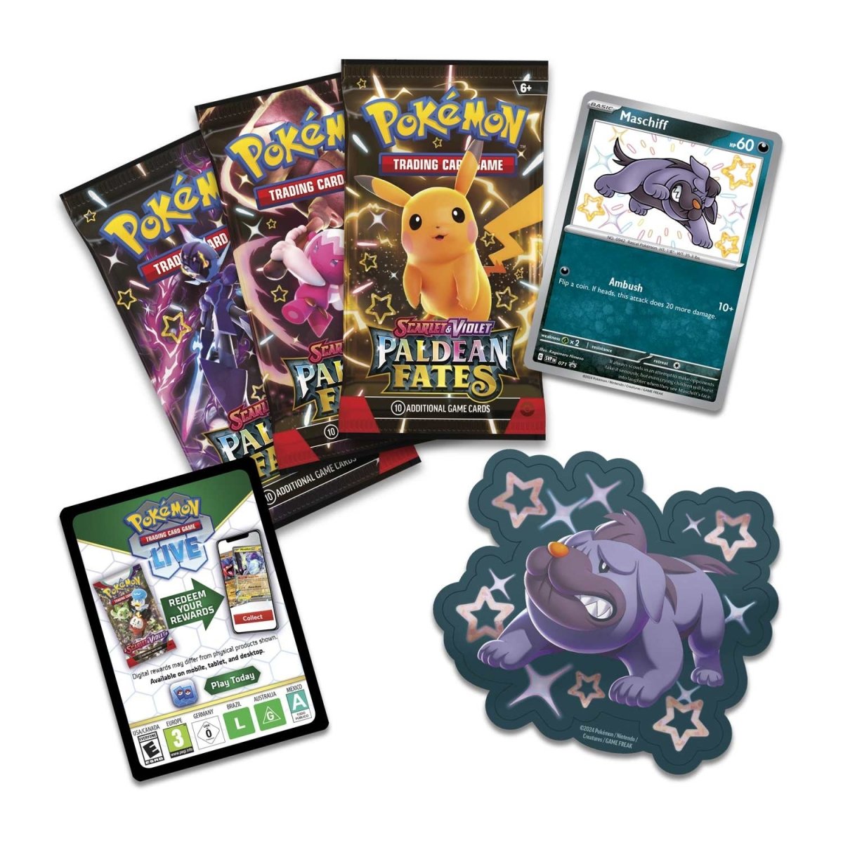 Scarlet & Violet-Paldean Fates Tech Sticker Collection [Set of 3]